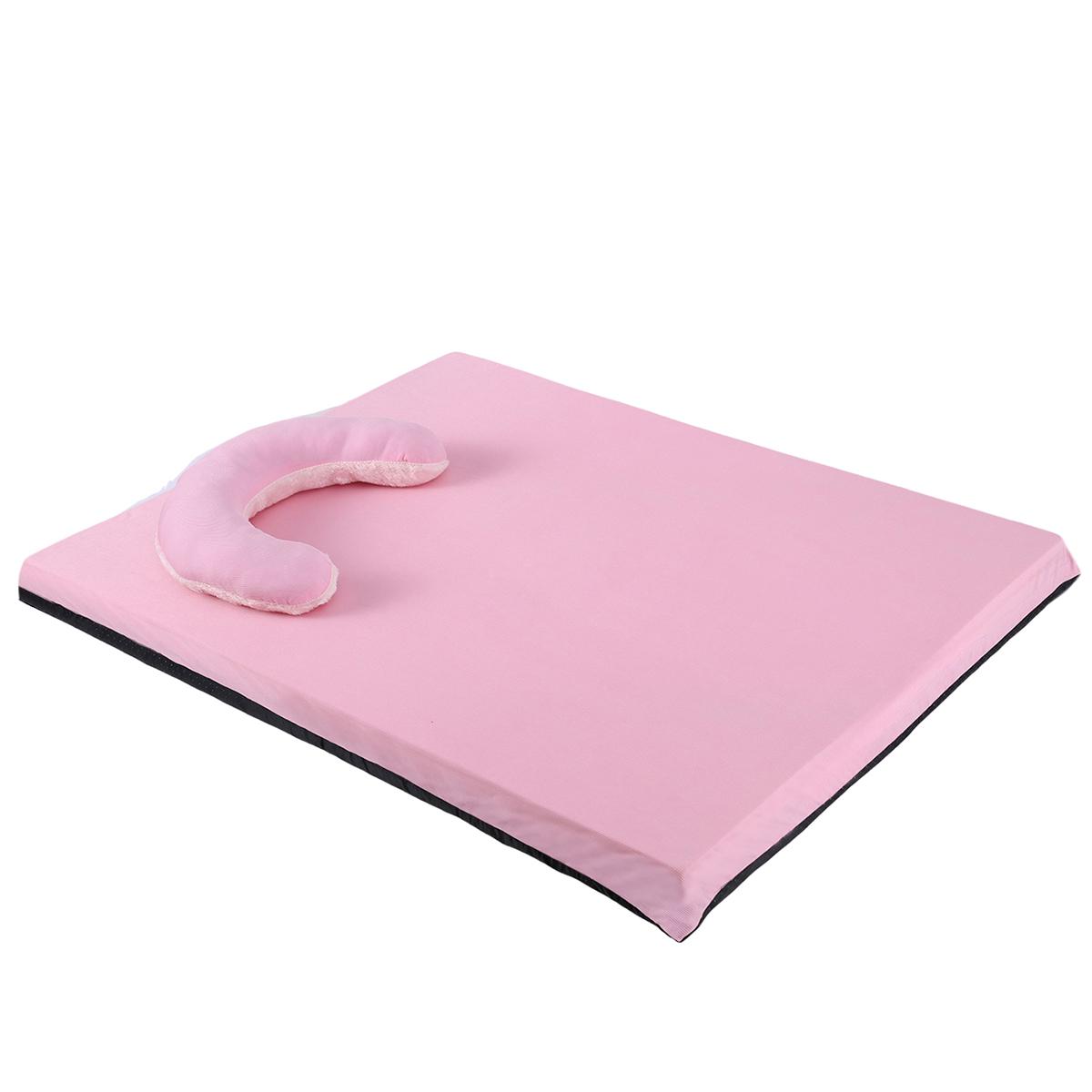 

Double-sided Dog Bed for Large Dog Cushion Summer Cooling Dog Bed Winter Warm Cat Bed Detachable Cat Mat All Season Pet Bed S-50x40cm розовый