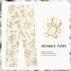 Women's Korean-Style Loose Pajama Pants - Imitation Cotton, Spring/Autumn