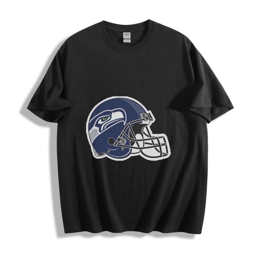 Seattle Seahawks Helmet T-Shirt - Fierce Hawk Design Unisex Tee