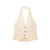 European and American Style, New Women's Clothing, Foreign Style Slim Temperament Neck Collar Vest Vest 2010842