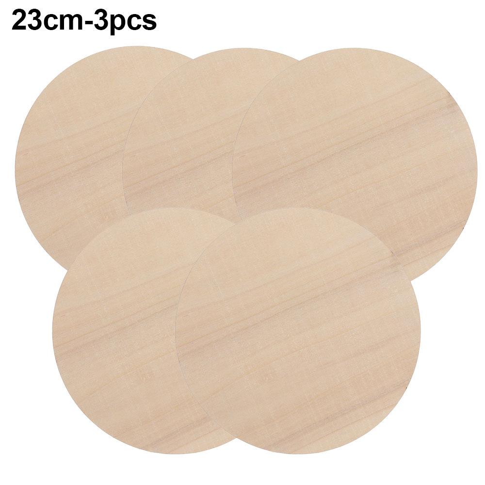 5-30 cm Naturalne Okrągłe Niedokończone Plastry Drewna Krążki Puste Tabliczki Jednolity Kolor do Rękodzieła Drewnianego Ozdoba Ślubna Urodzinowa Bożonarodzeniowa