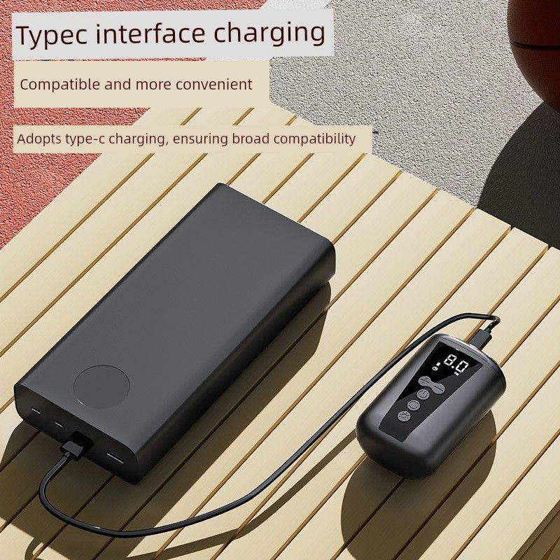 Electric Basketball Air Pump, Electric Ball Inflator, Volleyball and Soccer Ball Inflator, Auto-Stop Inflator for Car Use