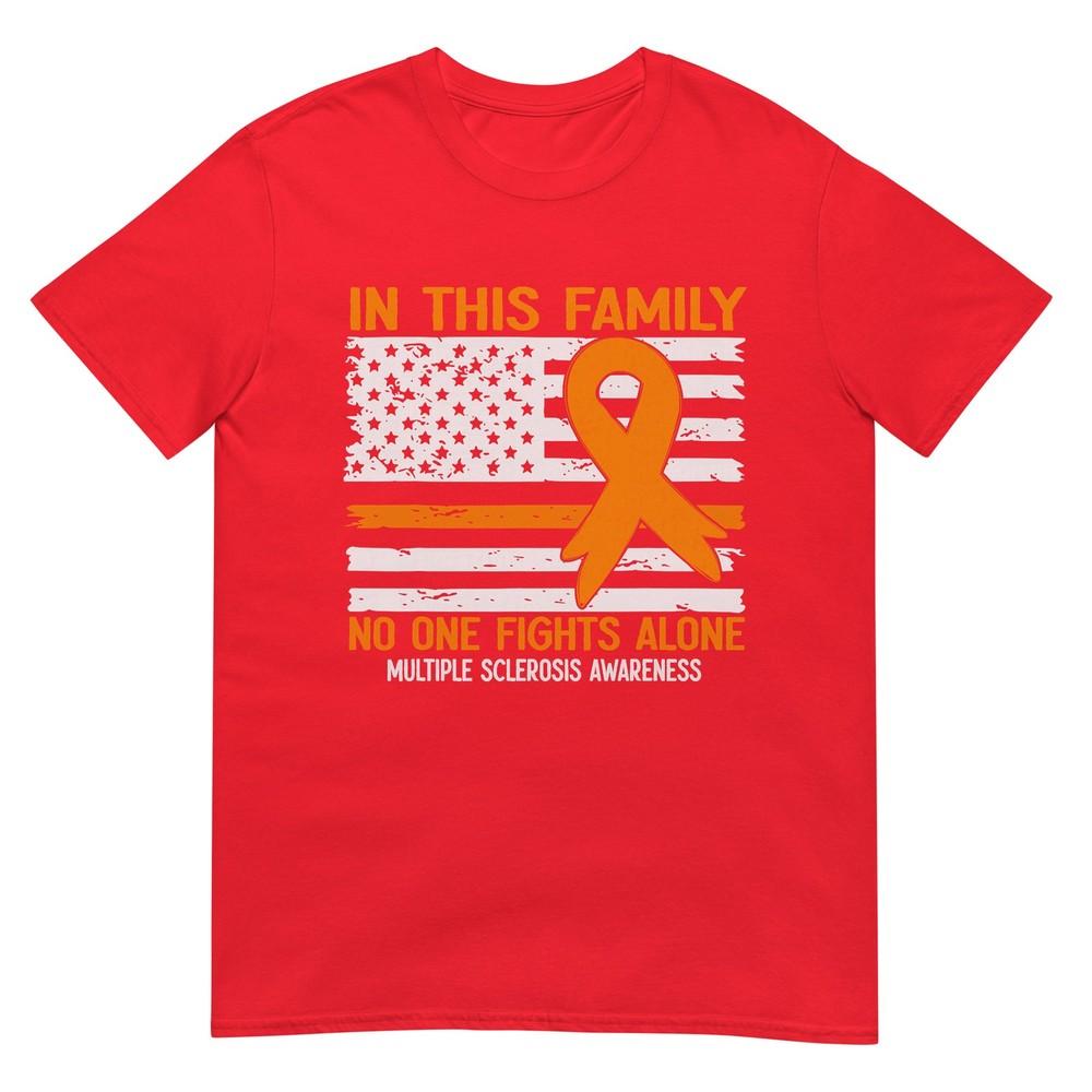 Multiple Sclerosis Awareness Unisex Unisex Ms Awareness Flag Usa Tshirt S
