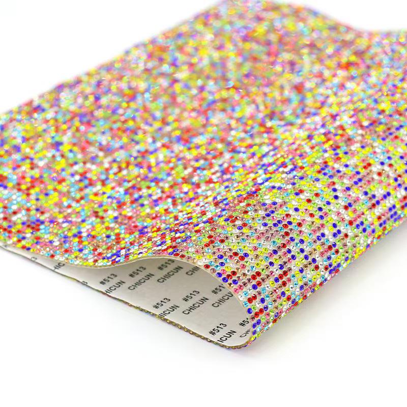 Self-Adhesive Rhinestone Strips: Decorative DIY Glass Net Sheets for Car & Clothing Accessories