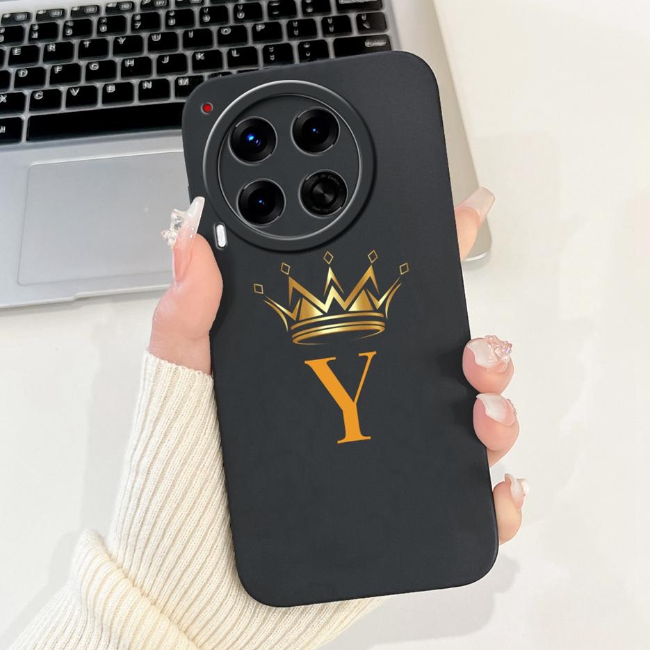 For Tecno Camon 30 Case CL6 CL6k Cute Crown Letters Cover Shockproof Phone Case For Tecno Camon 30 Premier Camon30 5G Soft Shell