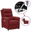 Electric Massage Armchair Bordeaux Fabric