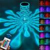 3/16 Colors LED Crystal Atmosphere Lamp Romantic Bedside Lamp Water Drop Diamond Touch Night Light USB Rechargable Table Lamp