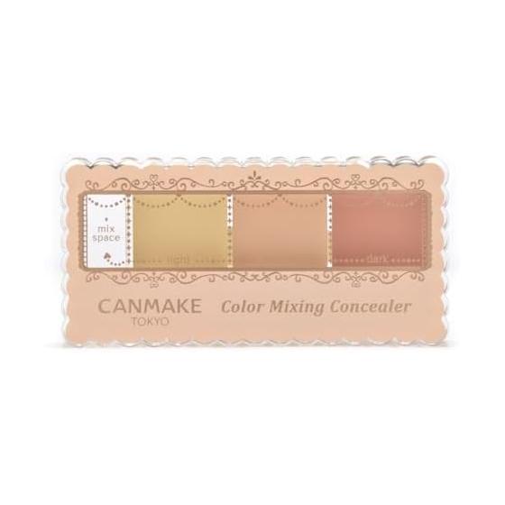 Canmake Color Mixing Concealer 04 Red Beige 4.2g Concealer 3 Color Palette Bear Dullness
