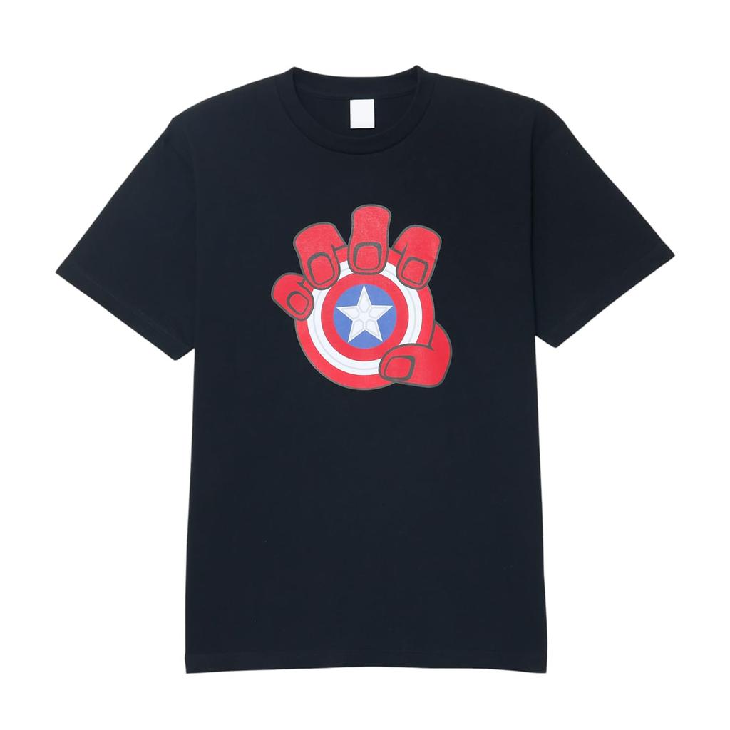 Small Planet Captain America Brave New World T-Shirt, Black, Size L