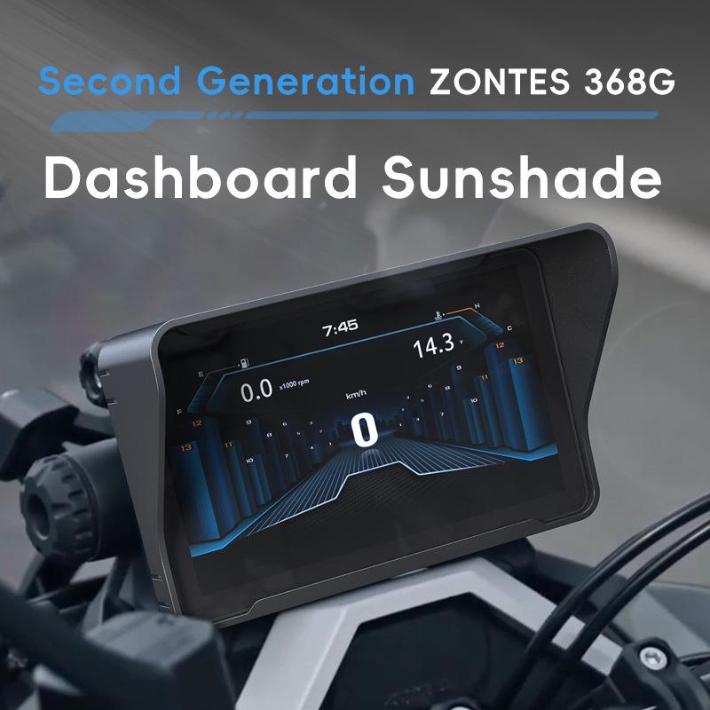 Zontes 368G Motorcycle Instrument Screen Sunshade with Reflective Light-Blocking Protection