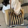 Large capacity straw bag women's 204 summer new fashion woven shoulder tote bag versatile portable beach bag