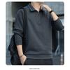 Versatile Lapel Collar Hooded Pullover Sweatshirt For Men Casual Sports Top