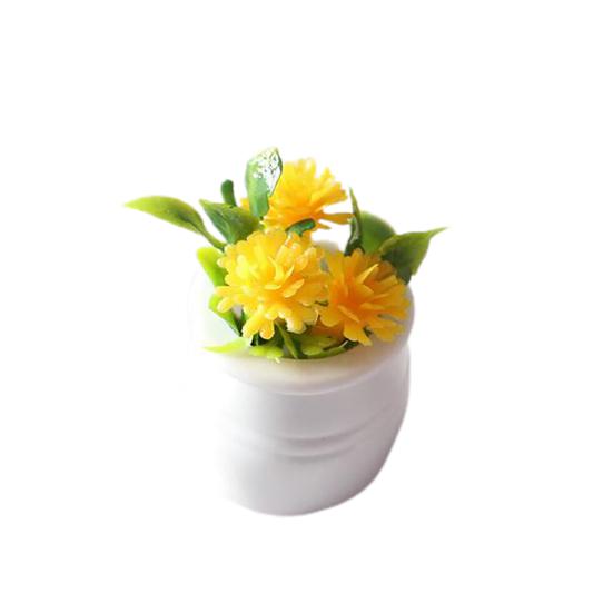 Mini hrnková rostlina High Simulation Příslušenství Živé barvy hrnková rostlina Dekor domečku pro panenky pro krajinu
