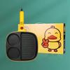 Hazy Yellow Duck 3-in-1 Breakfast Griddle: Pancake Maker, Egg Fryer, Steak Pan