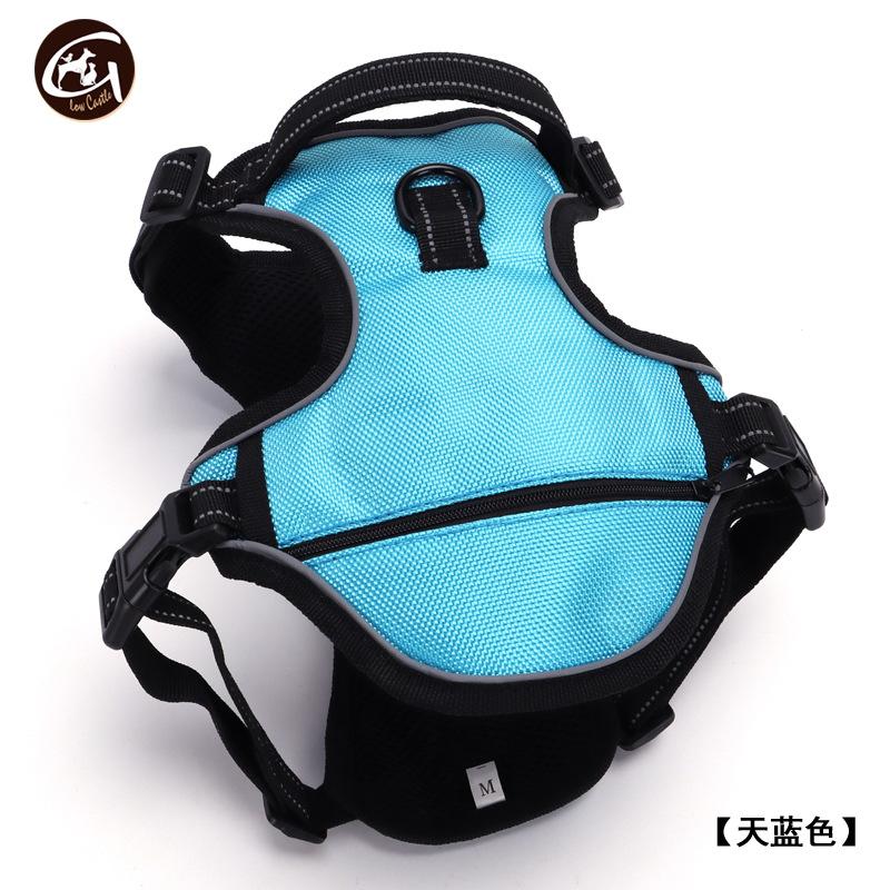 Dual-Layer Dog Vest High-Density Oxford Cotton Cloth Storage Bag Outdoor Anti-Escape Harness Pet Outdoor Walking Accessories