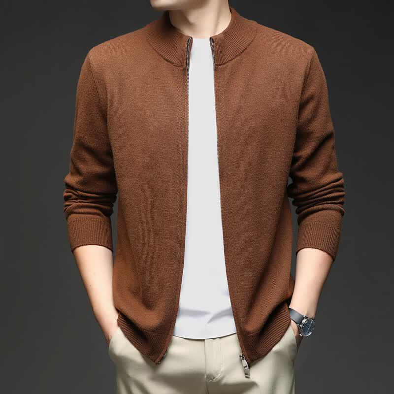 IMAGINEX Men's All Wool Cardigan Sweater