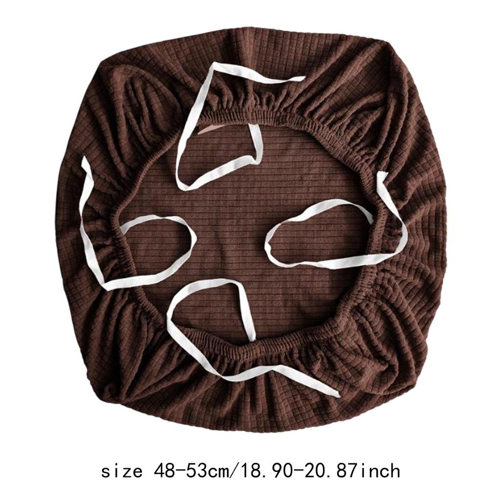 Universal Office Chair Cover Washable Polyester Spandex Seat Protector for Rotating High Back Swivel Armchair