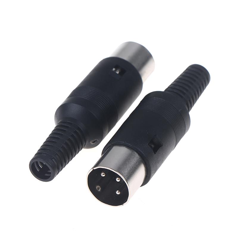 2 шт. 3-контактный 4-контактный 5-контактный 6-контактный 7-контактный 8-контактный штекер/разъем Din с пластиковой ручкой Кабельный разъем для клавиатуры Адаптер Ps2 DIY Аксессуары 3pins plug