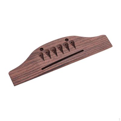 Acoustic Guitar Bridge 6 String Musical Instrument Reliable Nut and Saddle Wooden