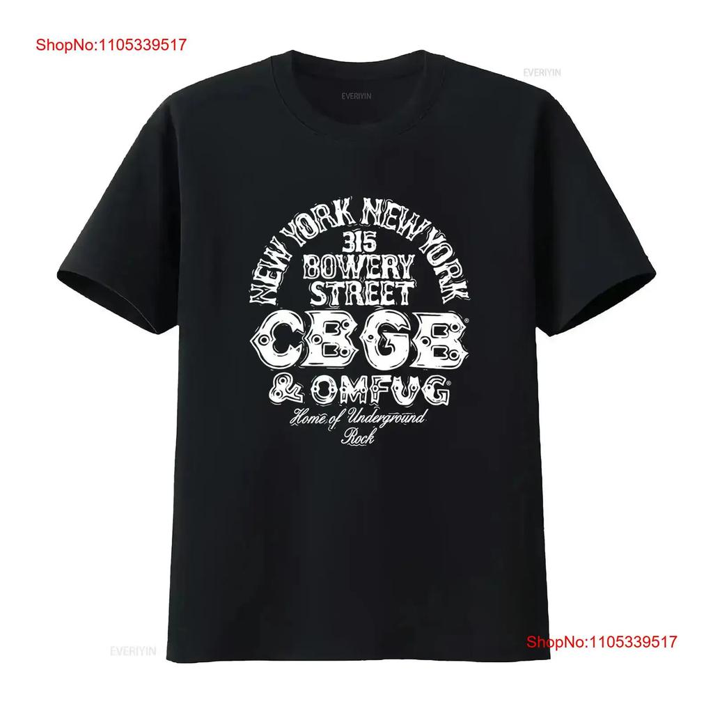 CBGB 315 Bowery St York Men's T Shirt Rock Music Band Tour Concert Merch Vintage Washed For Eve