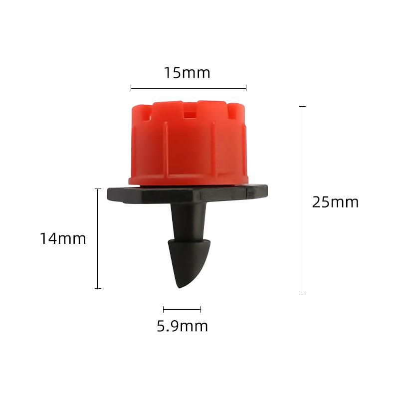 Eight-Hole Red Cap Drip Irrigation Sprinkler for Farms & Gardens