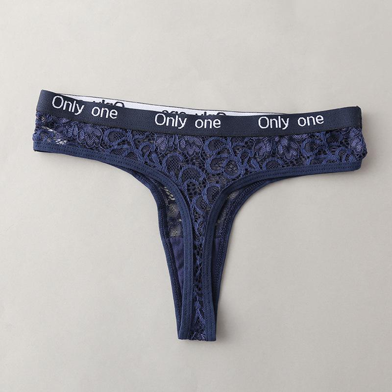 Damsunderkläder sexiga sport fitness bokstav bred midja låg midja Trosor dam sömlösa triangelbyxor stringtrosa Trosor