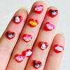60 Pieces Of Mixed Resin Cartoon Sanrio Red Peach Heart Animal Head Rhinestone For Nail Art 3D Decoration Jewelry A42