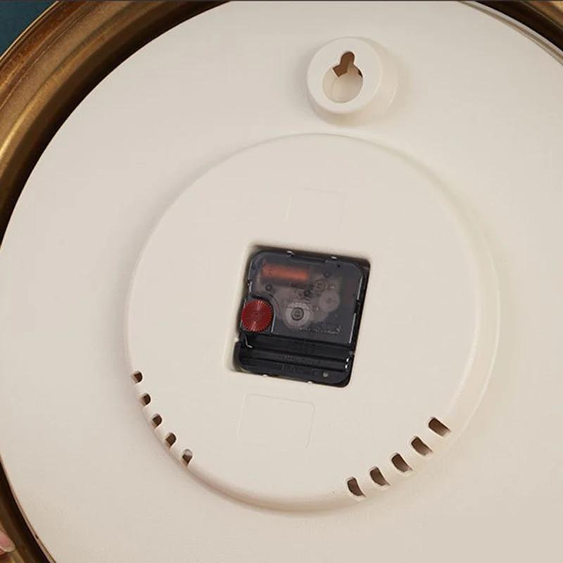 Retro Wall Clocks Large Golden Metal Watches Silent Luxury Living Room Wall Clock Copper Creative Modern Bedroom Home Decor Gift