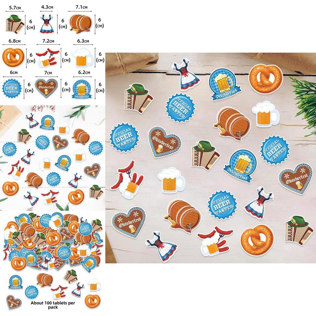 Munich Beer Festival Party Confetti With Paper Decor For Oktoberfest Celebrations