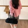 Autumn and Winter Suede Baguette Bag Women's Fashion Versatile Underarm Bag Women's Plush Retro New Shoulder Bag