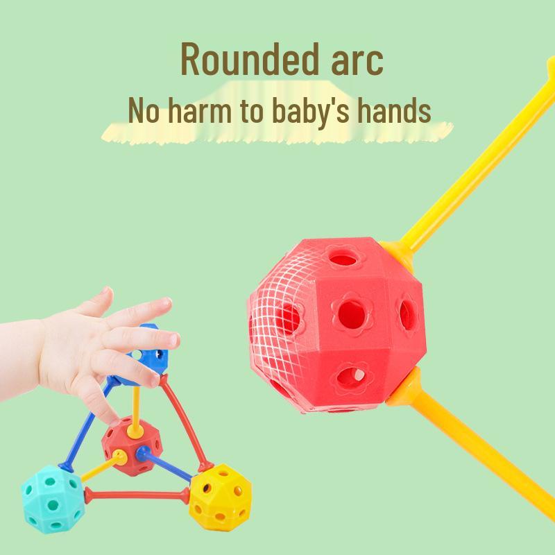 3D Geometric Bead Building Blocks: Educational Toy for Kids' Creativity