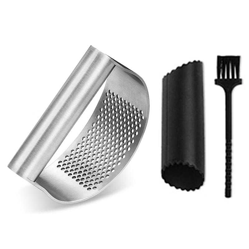 Lilang Stainless Steel Manual Garlic Press & Mincer