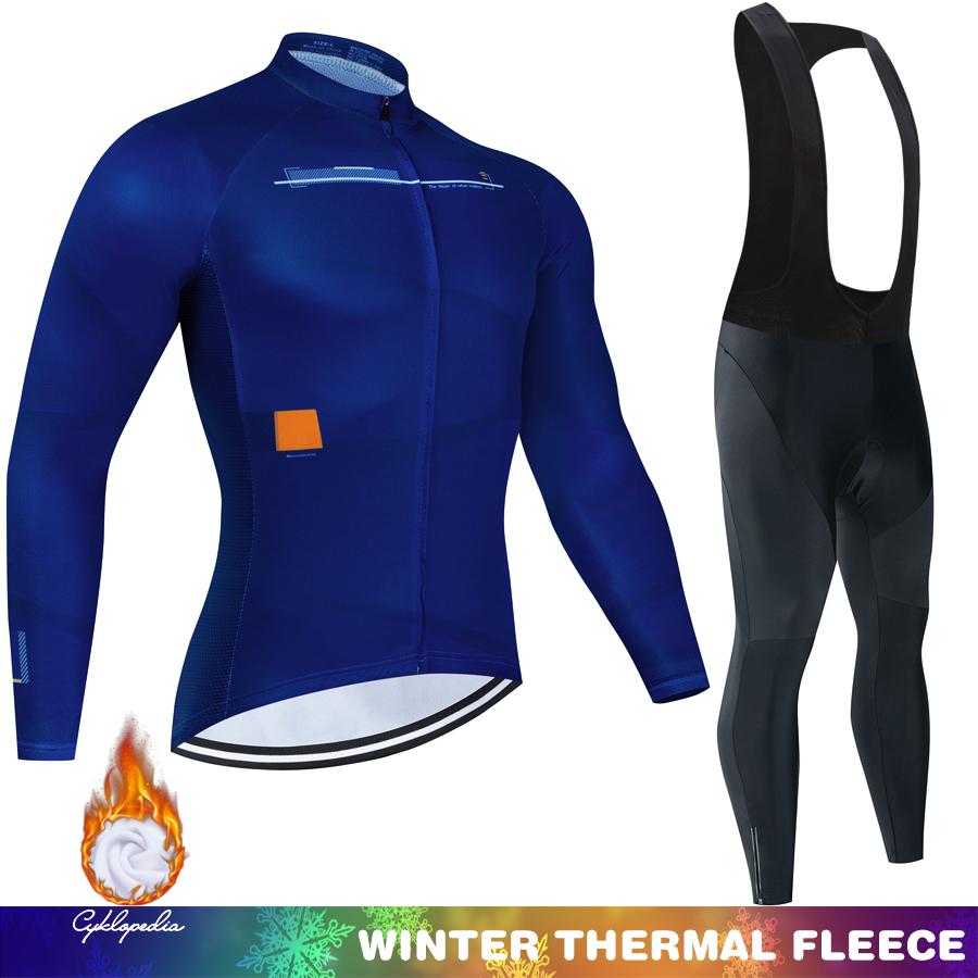 Thermal Cycling Jersey Men Men's Outfit Uniform Man Winter Fleece Road Bicycle Bike Set Clothing 2025 Bicycles Mountain Bikes