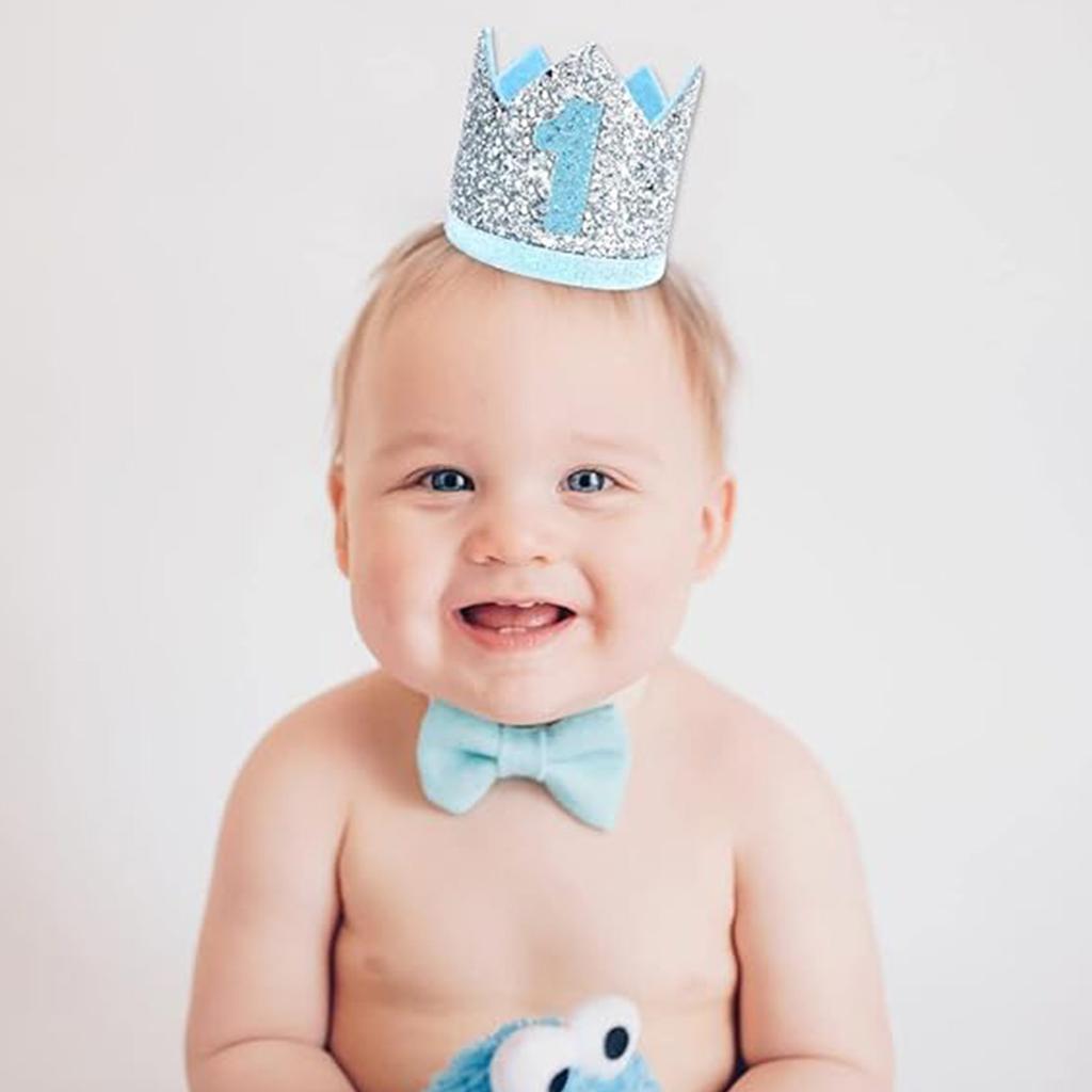 Baby 1st Birthday Hat, Birthday Party Decorations, Kids Party Props Shooting, Party Supplies Baby Birthday Crown Party Hat