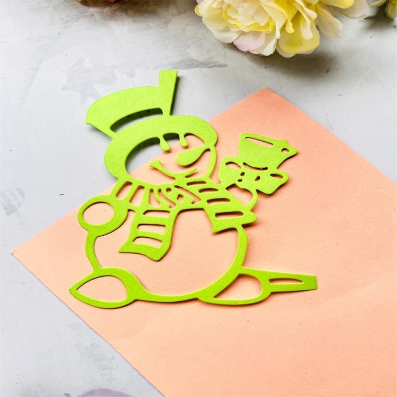 Metal Die Cuts Christmas Snowman Embossing Stencil Cutting Dies for Card Making Scrapbooking Paper Craft DIY Template