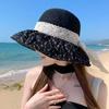 Straw Woven Foldable Butterfly Visors: Women's Summer Sun Protection Beach Hats