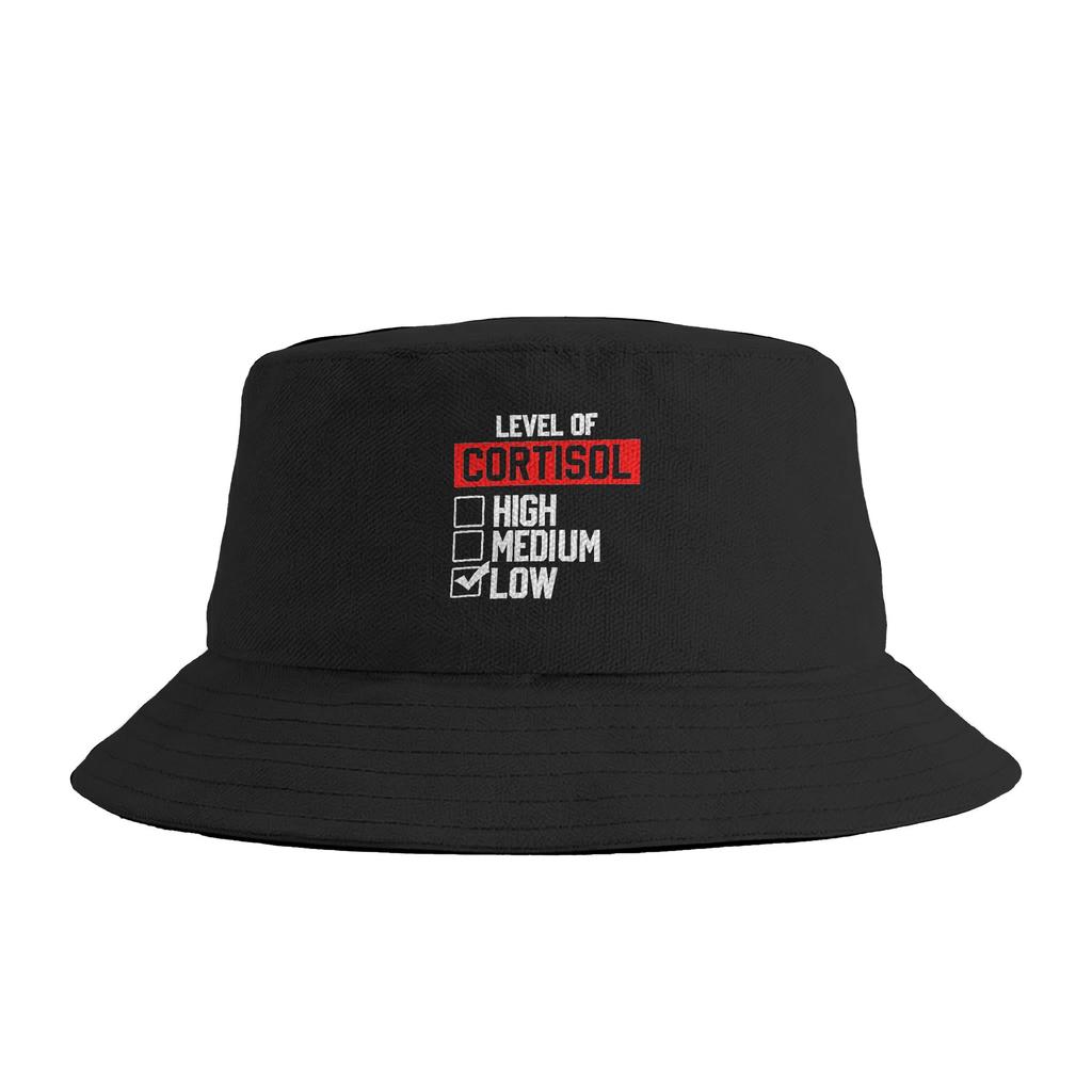 Low Cortisol Levels Bucket Hat Spring  Fashion Fisherman Hats For Couple Breathable Vacation Caps Hawaii Custom Diy Visor Hats