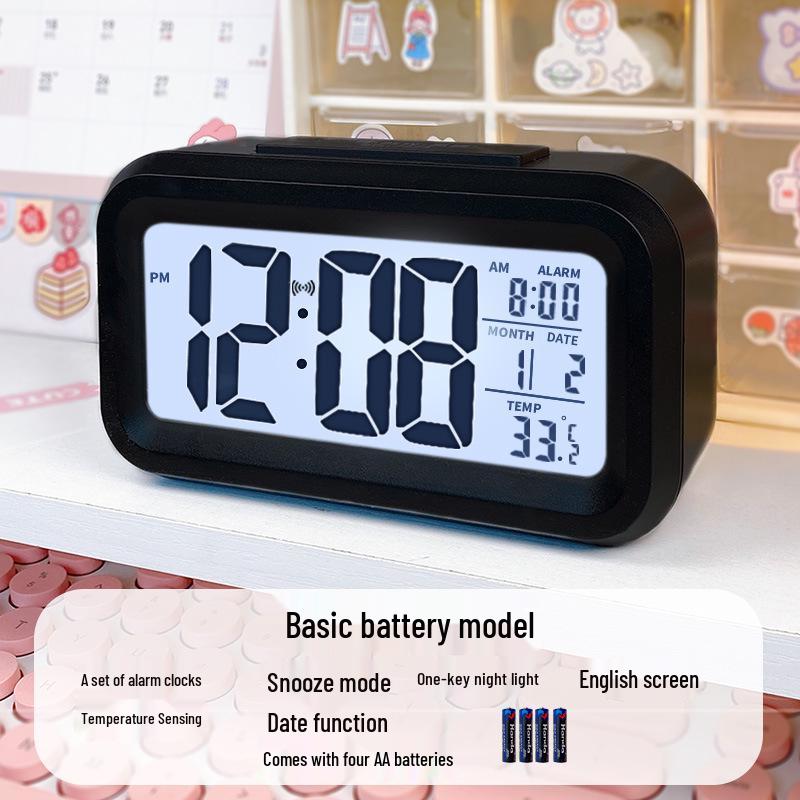 Smart Multi-functional Desktop Alarm Clock with Mute Mode and Long Battery Life