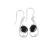 Black Onyx Gemstone 925 Sterling Silver Jewelry Handmade Women Earrings 1.60" EE-49-15