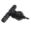 IBC Tank T-type Bulkhead Tee, Plastic Hose Barb Connector for Water Tank, Aquarium & car wash