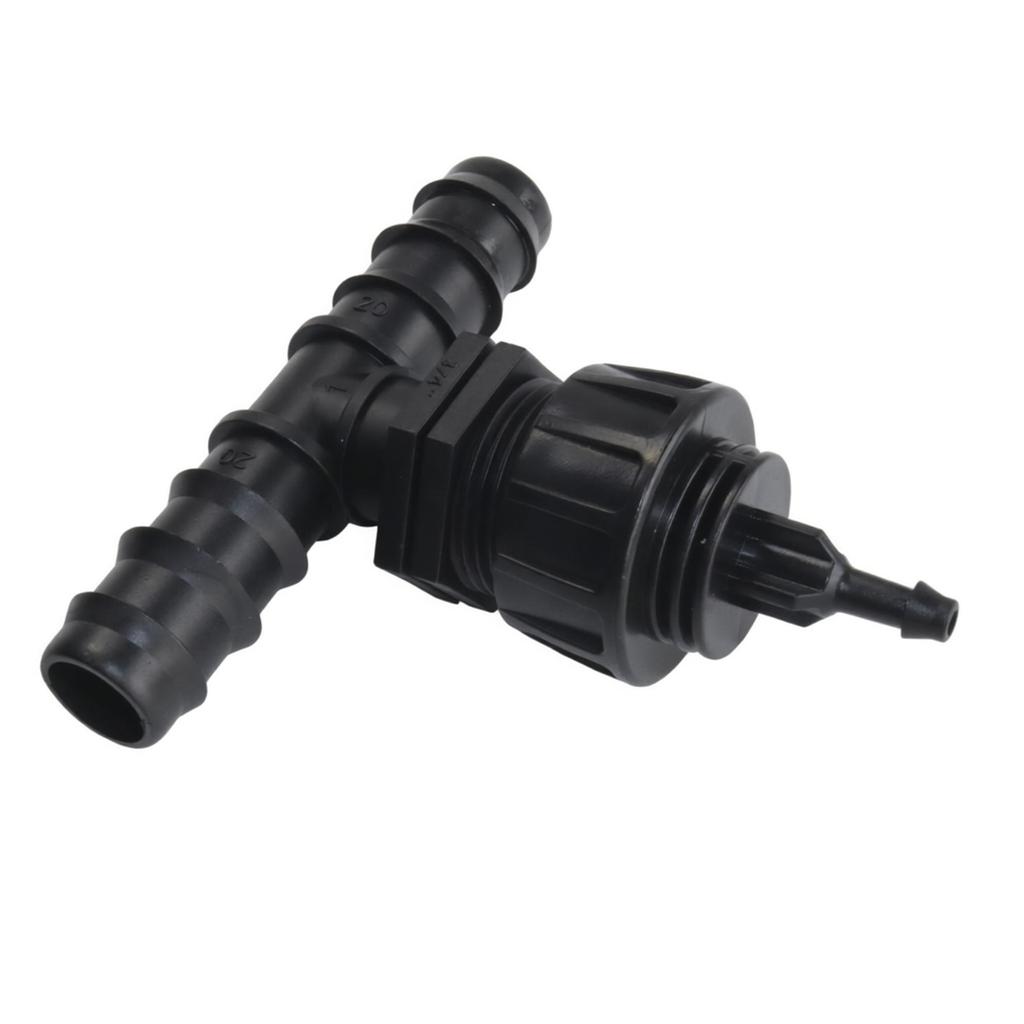 IBC Tank T-type Bulkhead Tee, Plastic Hose Barb Connector for Water Tank, Aquarium & car wash