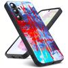 Fashion Colorful Pattern IMD Art For Samsung Galaxy S23 S24 S25 Ultra S22 Plus S21 Black Soft Case Waterproof Soft Case