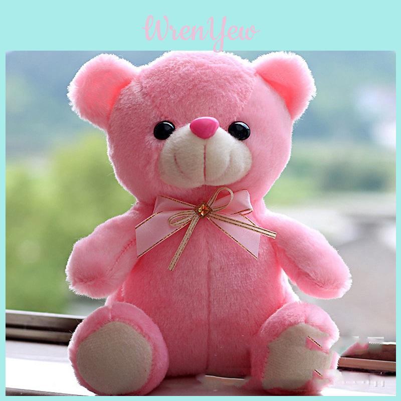 Soft And Cuddly Led Flash Teddy Bear Plush Toy For Girls With Colorful Lights