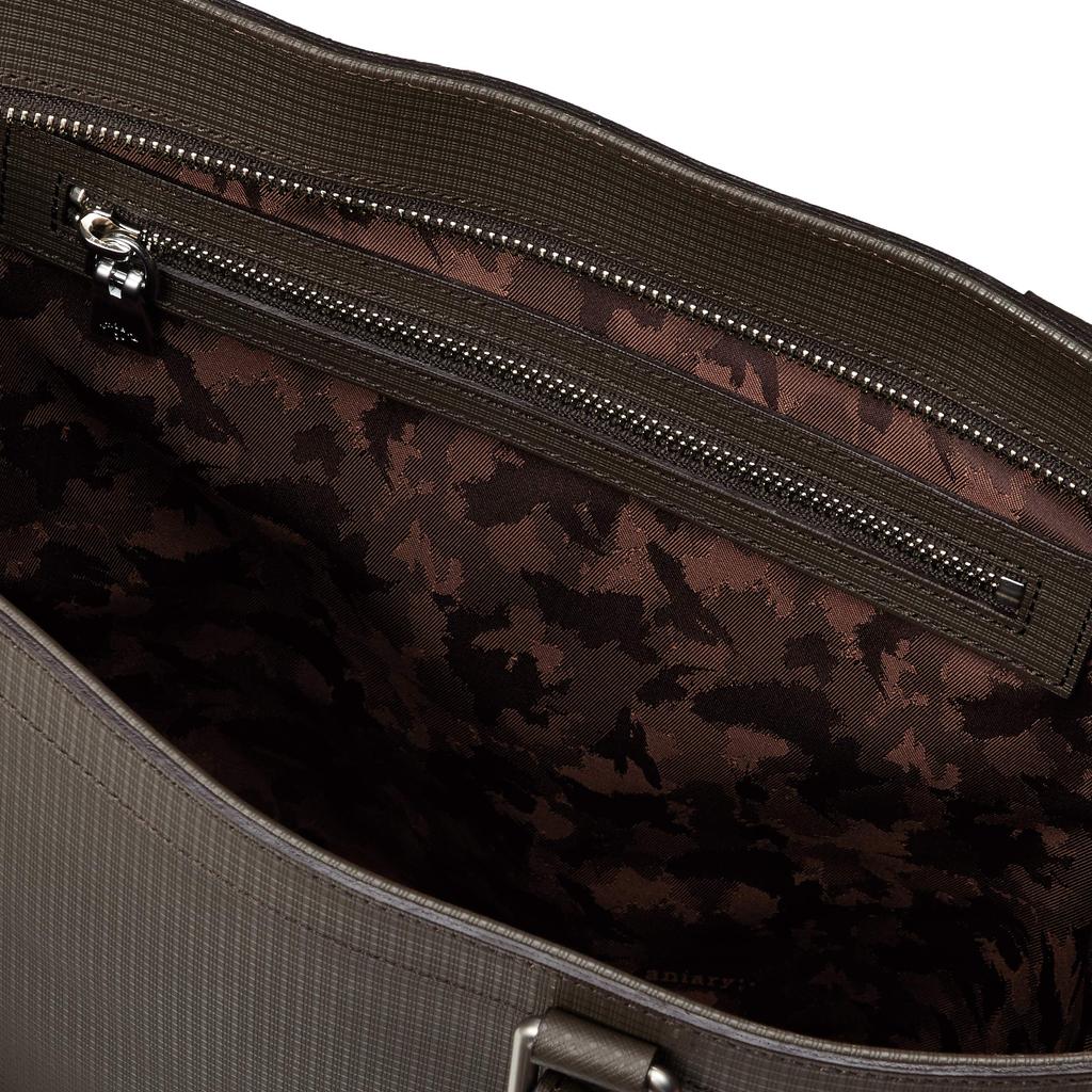 Torba typu tote z siatki skórzanej brązowa [Aniari] 25-02000