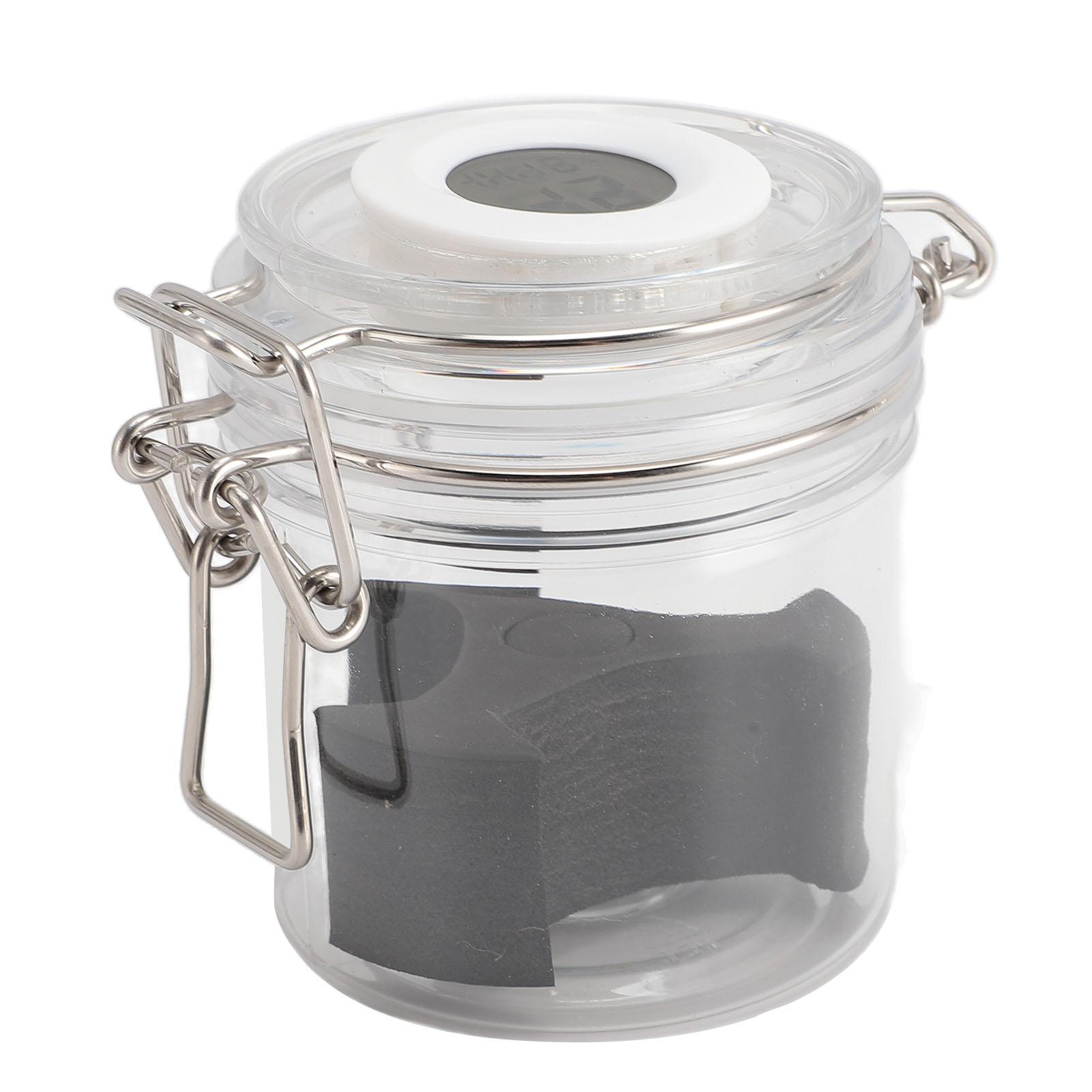 

Резервуар для хранения клея для ресниц 200 мл, банка для хранения клея для наращивания ресниц, контейнер для клея для ресниц с дисплеем температуры и влажности