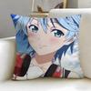 music anime Fuuka Cushion Cover Soft  EasyWash Pillow Case  Versatile for Couch Bed Travel and Office