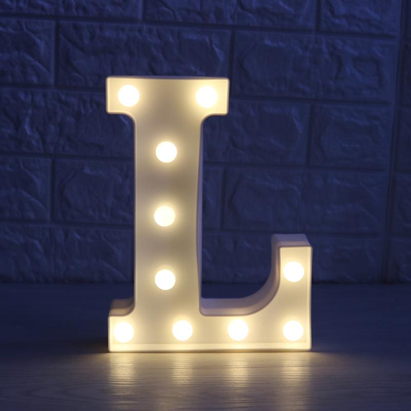 LED Marquee Letter Character Lights A - Z Alphabet Light Up Sign Decor