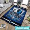 Custom NameMAVERICKS BASKETBALL TEAM Carpet, Indoor Rug, Chair Rug, Living Rooms, Doormat Made From Polyester Home Decor Birthday Christmas Gifts