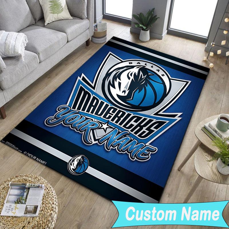 Custom NameMAVERICKS BASKETBALL TEAM Carpet, Indoor Rug, Chair Rug, Living Rooms, Doormat Made From Polyester Home Decor Birthday Christmas Gifts