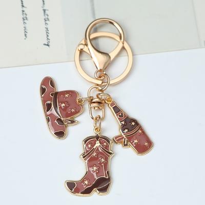 Western Themed Practical Metal Luggage Charm Decorative Boot Hat Bag Pendant For Adventure Seeker